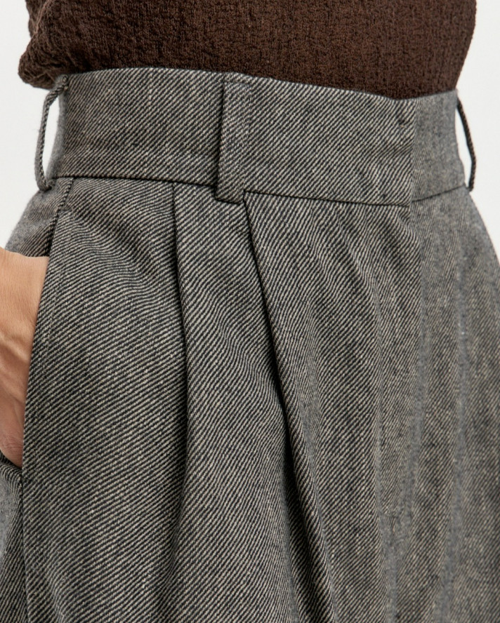 Брюки "Денди" из теплого льна